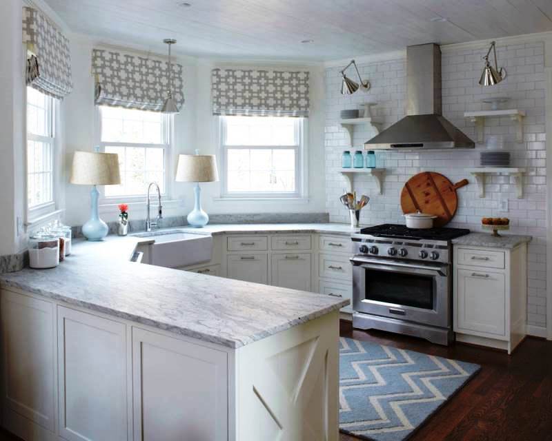kitchen with bay window design types