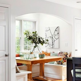 kitchen with bay window types of photo