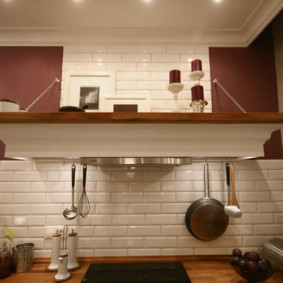 kitchen with ventilation duct