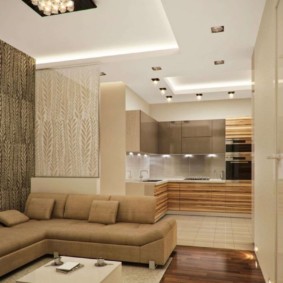 кухня, комбинирана с опции за идеи за зала