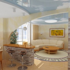 mutfak stüdyo daire bar