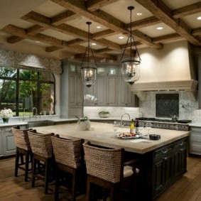 Μεσόγειος σχεδιασμός κουζίνας στυλ κουζίνας