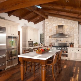 Μεσογειακό στυλ κουζίνα εσωτερικού χώρου