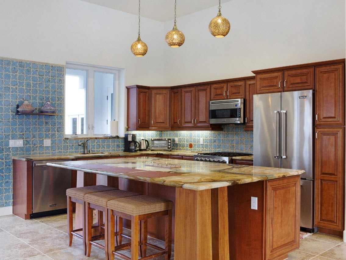 Μεσογειακή διακόσμηση φωτογραφιών κουζίνας