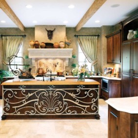 Μεσογειακές ιδέες κουζίνας εσωτερικού χώρου