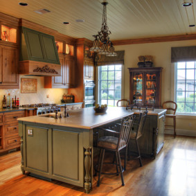 cozinha com duas idéias de design do windows