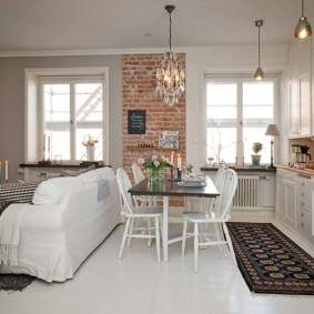 cozinha com duas idéias de janelas