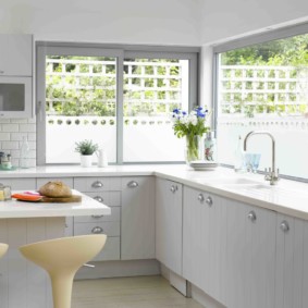 cozinha com duas janelas idéias interiores