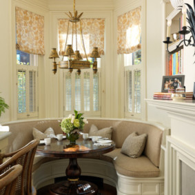 kitchen with bay window decor ideas