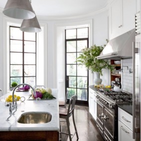 kitchen with bay window ideas ideas