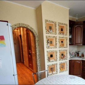 kitchen with ventilation duct