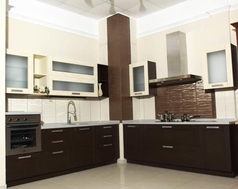 kitchen design with ventilation box photo