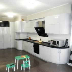 kitchen with ventilation box photo