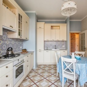 kitchen with ventilation duct