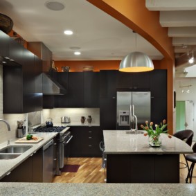 mutfak stüdyo daire tasarım fotoğraf