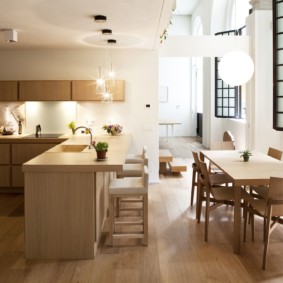 mutfak stüdyosu daire iç fikirler