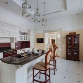 apartman adasında mutfak stüdyosu