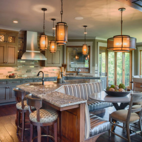 mutfak stüdyo daire aydınlatma