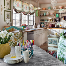 kitchen in a wooden house photo ideas