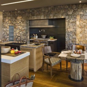 cuisine dans une maison de campagne photo intérieure