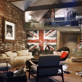 photo d'intérieur de studio de style loft