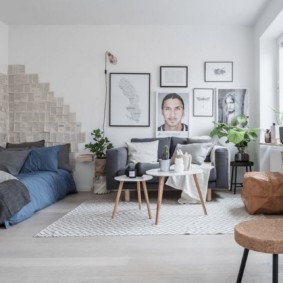 intérieur de l'appartement de style scandinave