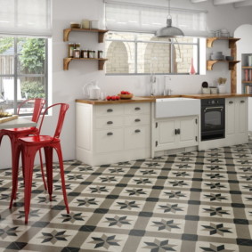 carreaux de sol pour les idées de cuisine et de couloir