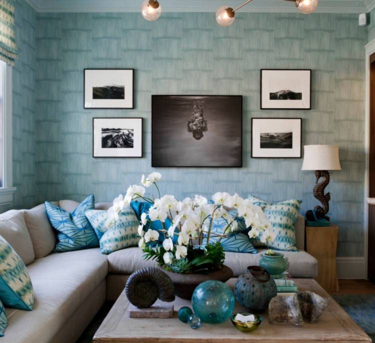 papier peint pour la conception de photos de salon moderne