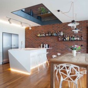 studio dans une photo d'intérieur de style loft