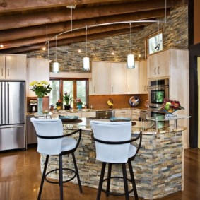 décoration murale avec pierre décorative