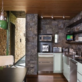 décoration murale idées de pierre décorative