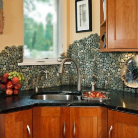 décoration murale avec photo intérieure en pierre décorative