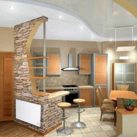 décoration murale avec des options de pierre décorative