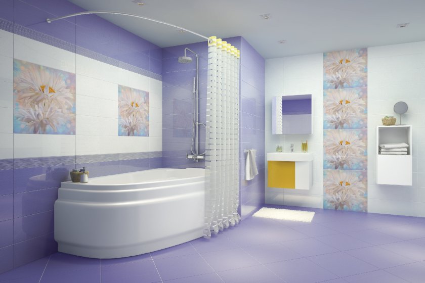 hiasan foto jubin bilik mandi