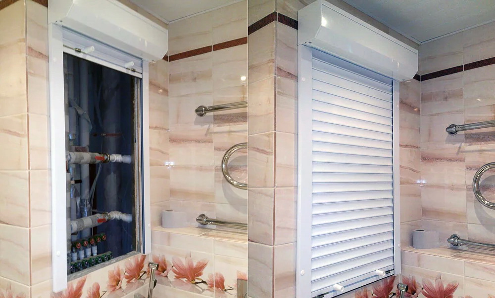 bidai roller di bilik mandi