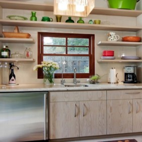 rak di dapur dan bukan reka bentuk kabinet dinding