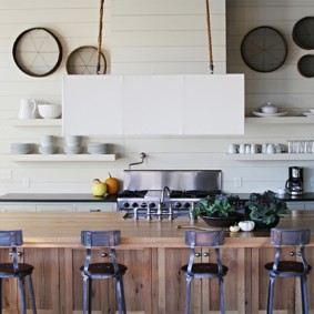 rak di dapur dan bukan idea reka bentuk kabinet dinding