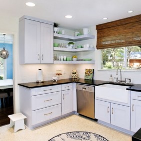 rak di dapur dan bukan idea reka bentuk kabinet dinding