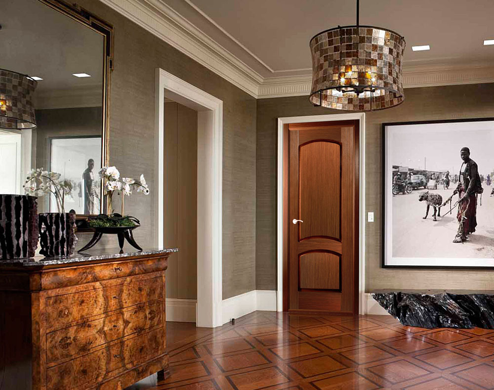 lustre de plafond dans les idées de décoration de couloir