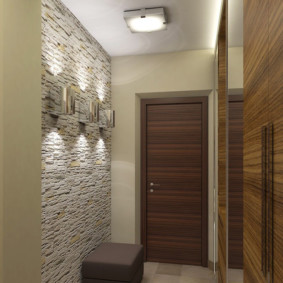 lustre de plafond dans le décor photo du couloir