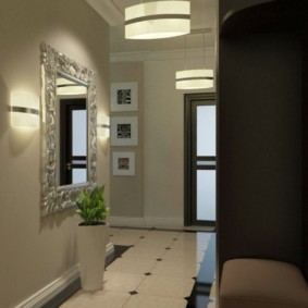 lustre de plafond dans les options de photo de couloir