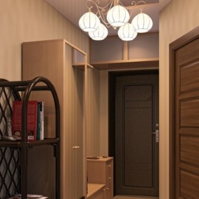 lustre de plafond dans le décor de couloir
