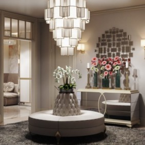 conception de lustre de plafond de couloir