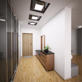 lustre de plafond dans les idées de décoration de couloir