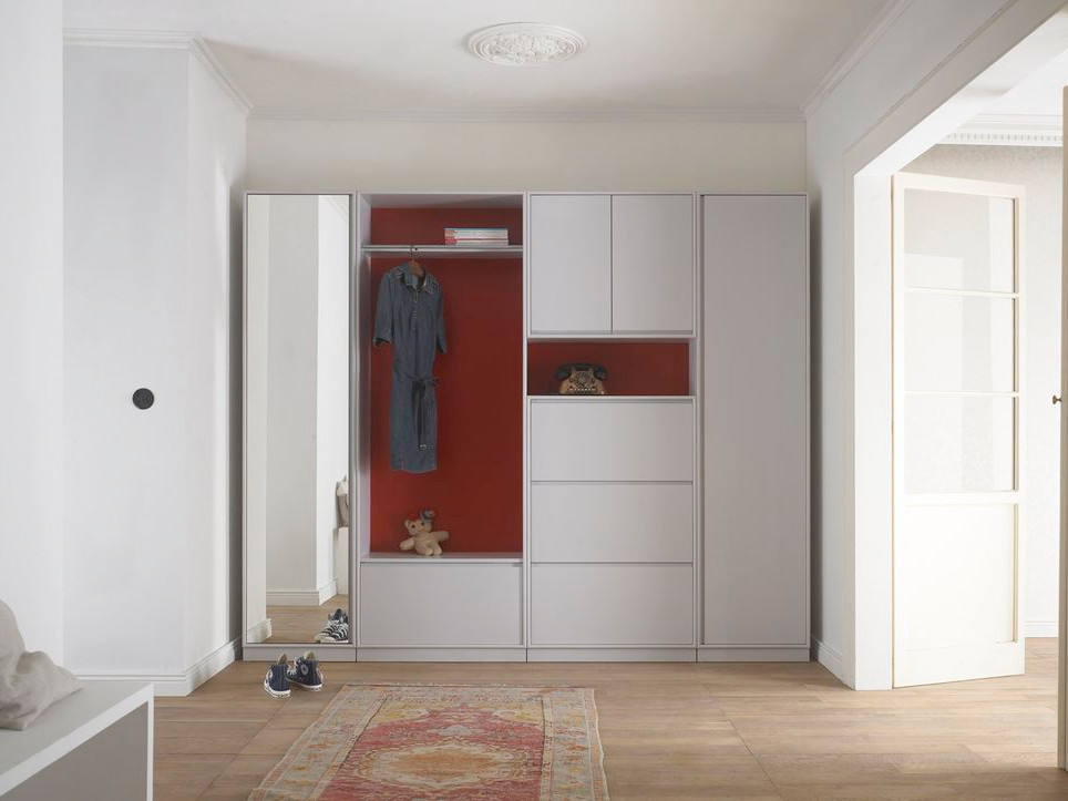 photo de conception de hall d'entrée blanc