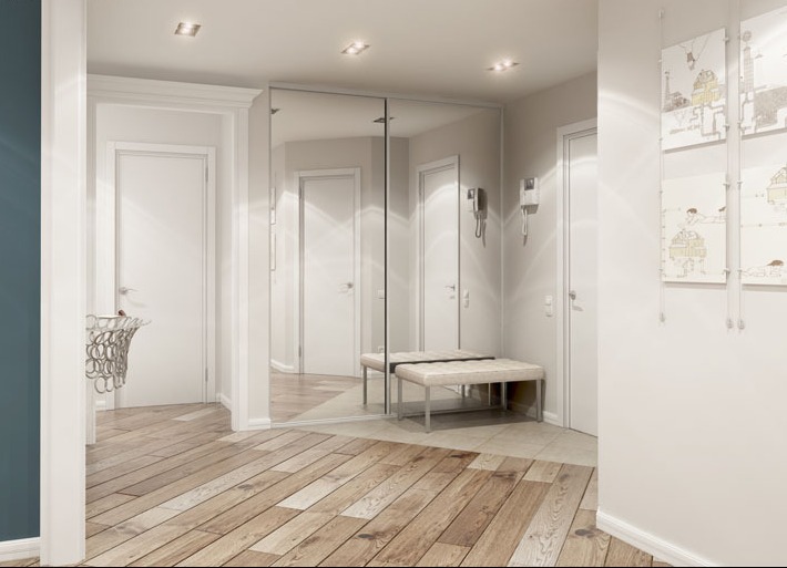 couloir dans des idées de décor blanc