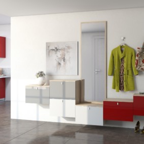 couloir dans les tons blancs photo