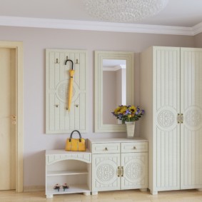 couloir dans des tons blancs idées photo