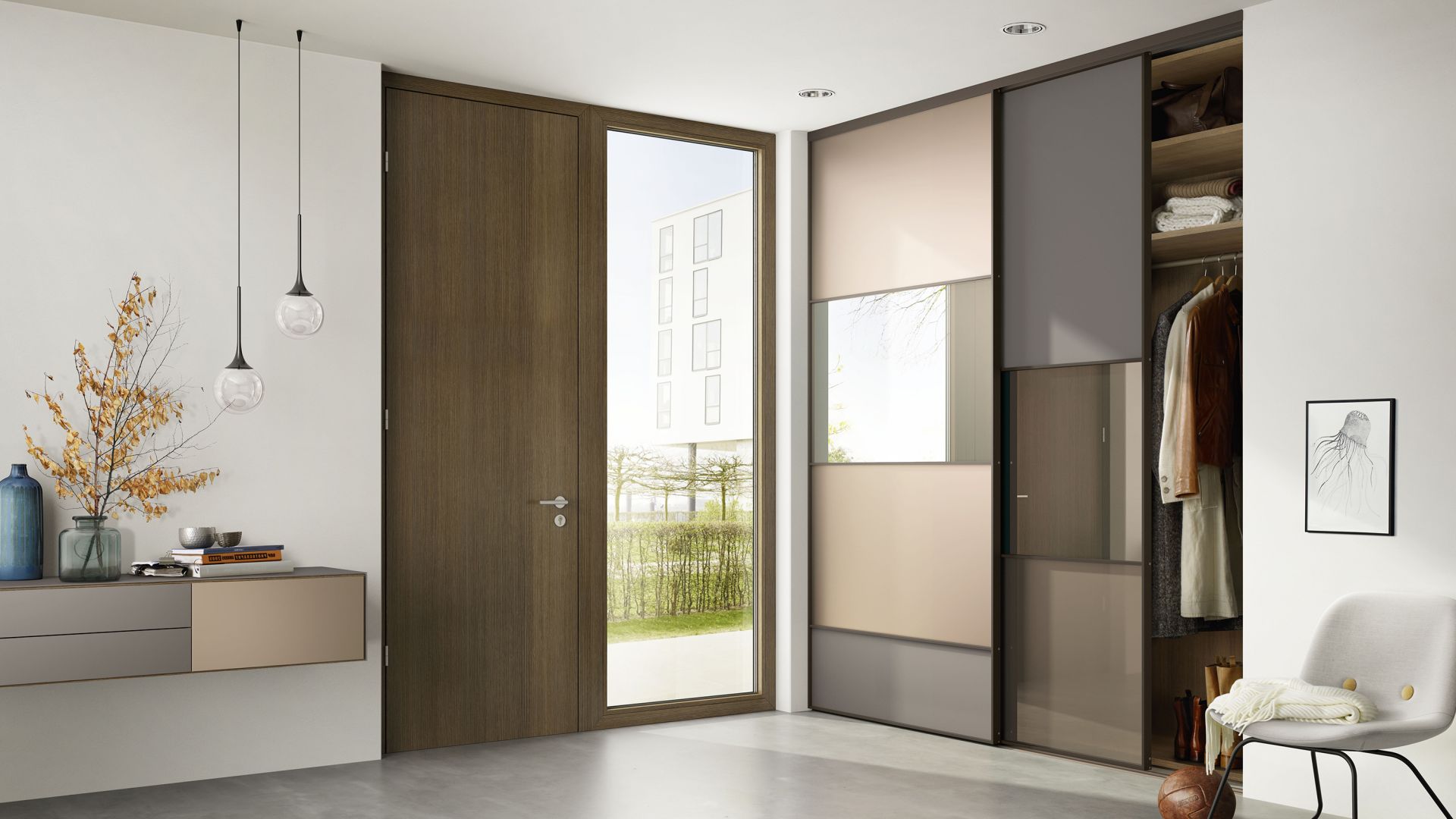 hall d'entrée blanc