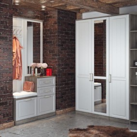 couloir dans les tons blancs options de photo